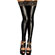 Meias 7/8 Legging Vinil e Renda Preta - sem pés (Imagem 1 de 2)