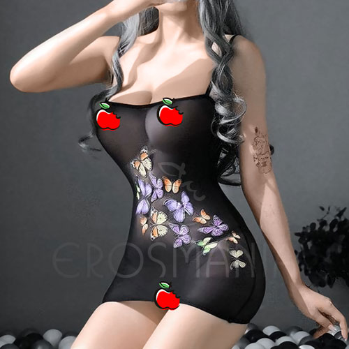 Vestido / Camisola Sexy Borboletas