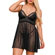 Camisola Camélia Luxuosa - Preta (Imagem 1 de 2)