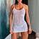Vestido Sexy em Tule Transparente Vapor - Branco (Imagem 1 de 2)