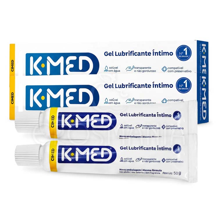 Kit 2 K-Med Gel de 50g - Lubrificante Íntimo