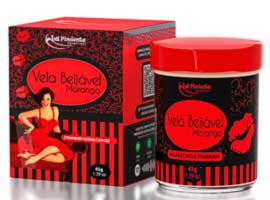 Vela Beijável de Morango - 45g