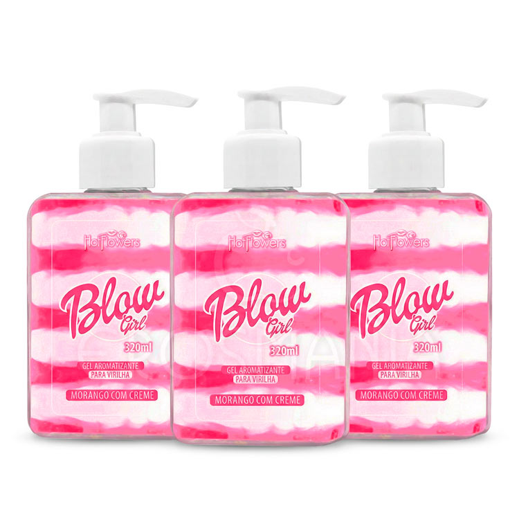 Kit 3 Blow Girl Gel Aromatizante para Virilha