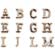 Letra Abs Strass Personalização Hard - Dourada (Imagem 1 de 2)
