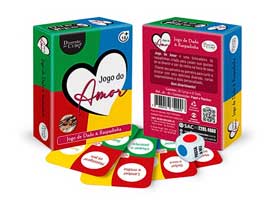 Jogo do Amor Dado e Raspadinha Reutilizável