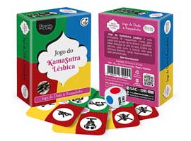 Jogo do Kama Sutra Lésbica - Dado e Raspadinha