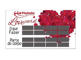 Raspadinha Love Card c/5 cartelas - La Pìmienta